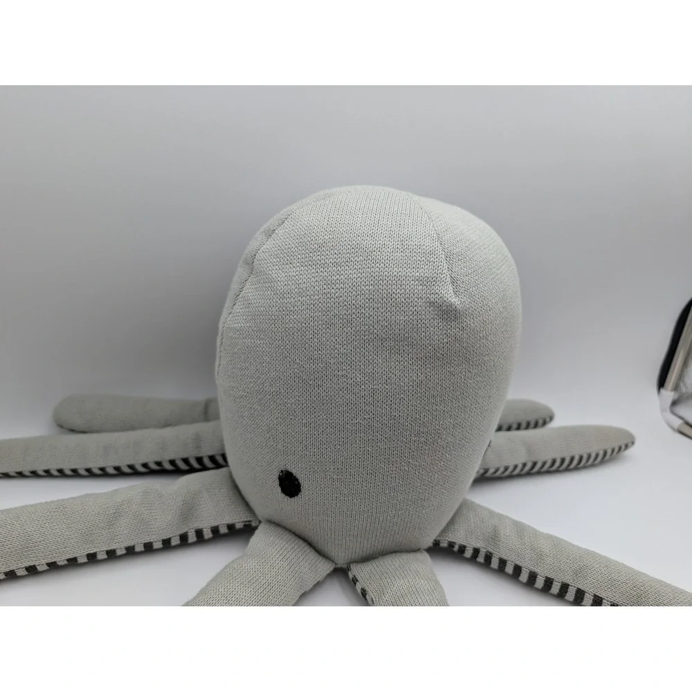 Pillowfort Octopus Pillow Plush‎ Gray Knit 18 Inch Stuffed Animal Toy